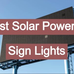 best solar sign lights